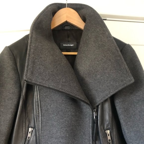 MACKAGE charcoal grey jacket - Picture 3 of 16